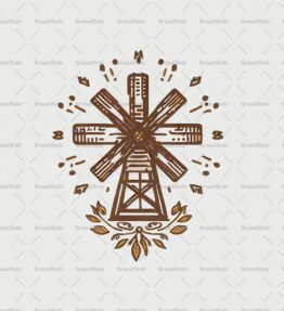 Rustikale Windmühle